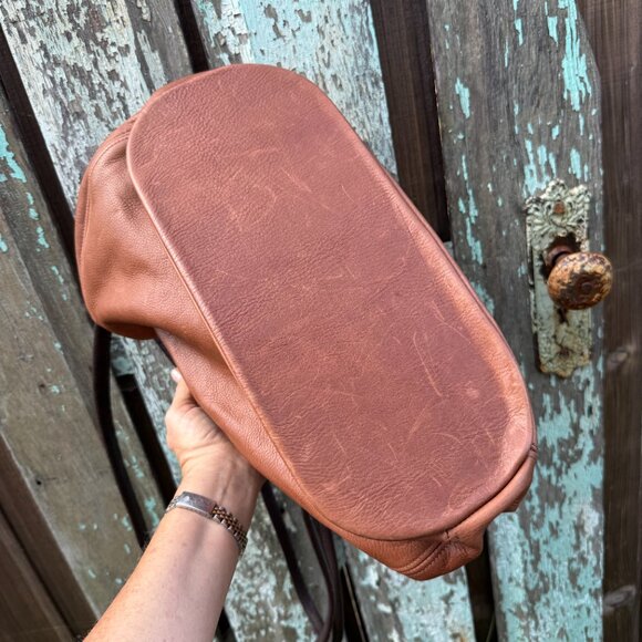 Amann Quality Leather Shoulder Bag Vintage - Picture 10 of 10